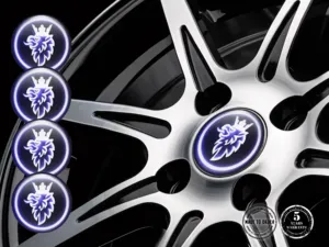 Saab Design Adesivo Ruota Badge Silicone Personalizzato